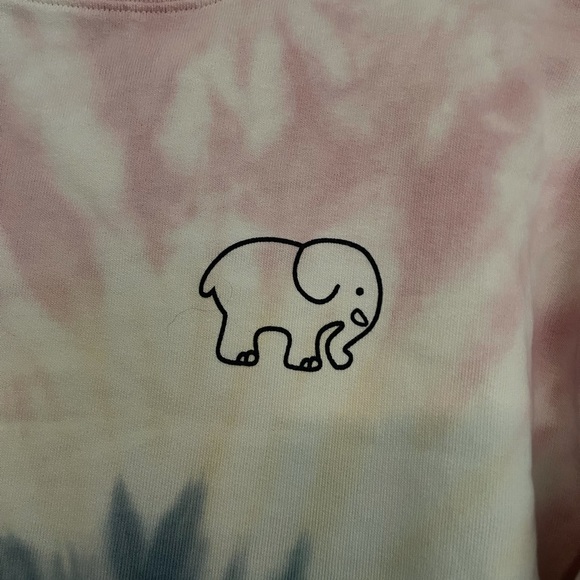 Ivory Ella Tie Dye Crewneck Sweatshirt - Picture 4 of 5